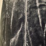 Heat Keep Black Velour Long Sleeve Full Zip Casual Athletic Jacket Women Sz M Size M Photo 3