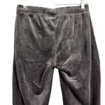 House Of Harlow 1960 Dark Grey Velour Drawstring Cuffed Jogger Pants Small Gray Photo 4