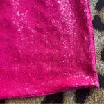 Commando Neon Hot Pink Sequin Bodycon Mini Skirt Photo 9
