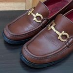 Salvatore Ferragamo Vintage  Sport ST09721 Brown Leather Loafers Horsebit Size 6B Photo 2