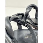 Vionic Angelica Womens Sandals Black Leather Slingback Puffy Kitten Heels US 7 M Photo 4