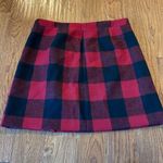 J.Crew buffalo check wool ruffled mini skirt 8 Black Photo 6