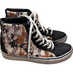 Vans ASPCA SK8-Hi Cat Print Sneakers Women's Size 8 Black Canvas High Tops Photo 0
