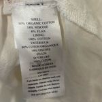 Faherty  Annabelle White Organic Cotton Flax Dress Peasant Cottagecore Costal Photo 12