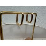 Gold U Shape Hoop Earrings Women's Minimalist Copper Plated Simple Style Photo 2