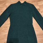 Everly Every Forest Green waffle knit Mini‎ Dress long sleeve size small Photo 4