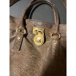 Michael Kors  Large Hamilton‎ Crocodile Brown Tote! Rare Purse Bag Photo 1
