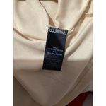 Lulus  Beige Long Sleeve Slit Shift Mini Dress V-Neck Pullover M Photo 7