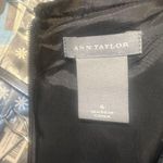 Ann Taylor Textured Black Knee Length Career Dress Big Button Size 4 office Photo 8