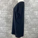 Vince Black Silk Vneck Mini Dress Photo 3