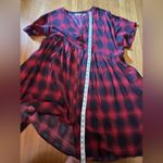 Anthropologie  Buffalo plaid baby doll dress, size xl, nwt Photo 4