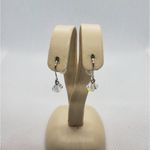 Sterling Silver Dangling Crystal Hook Earrings Photo 1