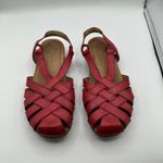 Earth Origins Earth Berri Woven Casual Round Toe Slip-on Sandals Red Women's 8.5M Photo 2