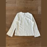 Akris Punto  trumpet sleeve white long sleeve blouse Photo 2