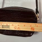 ASOS Brown Croc Embossed Mini Camera Bag Crossbody 5x7” Photo 5
