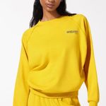 Savage x Fenty Essential Terry Scope Logo Raglan Sweatshirt Yellow Size M Photo 3