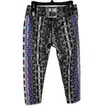 prAna  Small Roxanne Capris Leggings Stretch Abstract Hydrobloom Pull-On Multi Photo 2