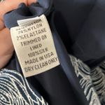 LELA ROSE Women's Navy Floral Rose Print Drape Crew Neck Pencil Dress, Size 8 Photo 11