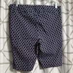 Rafaella  Navy and White Patterned Women's Bermudas Photo 3