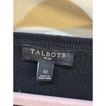 Talbots Open Front Cardigan Stretch Jersey Knit Long Line Jacket Size 1X NWT Photo 3