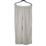Joie  Natural Beige Linen Wide Leg Pants Size Large Photo 1