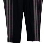 Disturbia Gambit Spliced Check Tapered Trousers size 8 NWT Black Purple Stripe Photo 5