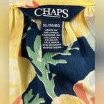 CHAPS  Floral Print Top Bell Ruffle Sleeve Peasant Off The Shoulder Blouse Photo 4