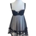 Victoria's Secret  Black Chemise with Plunging Neckline and Sheer Skirt Photo 0