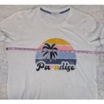 P.J. Salvage  “Paradise” Graphic Tee – Ivory – Size M Photo 3