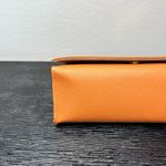 Tory Burch 🆕 NWOT  Sunglasses Case Orange with Gold Emblem Logo Leather Like Photo 8