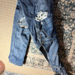 American Eagle Outfitters Blue Distressed Overalls Photo 2