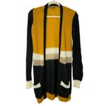 Wooden Ships Anthropologie Colorblock Open Knit Cardigan Women S/M Boho Cozy Photo 1
