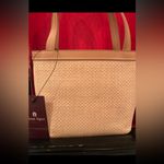 Etienne Aigner  Tropicana Minibag Embroidered Embellished Sandal Keychain NWT Photo 1