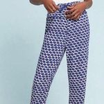 Anthropologie Blue Beaded Lounge Pants XS Pullon Embellished Photo 0