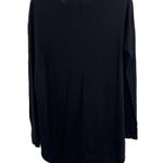 LA Made  Black Notch Neck Long Sleeve Tee Small New Photo 1