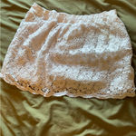Abercrombie & Fitch lace mini skirt size large Photo 6