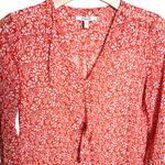 Derek Lam  10 Crosby Sheer Poppy Speckle Blouse Photo 5