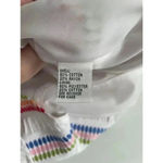 Talbots NWT  White Multicolor Embroidered A-Line Skirt Size 14‎ 🌈 0160 NEW! Photo 10