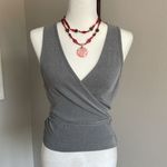 NWT 4th & Reckless Gray Sleeveless Wrap Top Size XL Photo 1