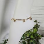 Gold Filled Kitty Charm Anklet Ankle Bracelet Photo 1