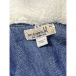 One World  Jean Bomber Jacket NWT Sz. Medium Trucker Distressed Pockets Photo 5
