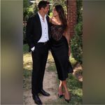 House Of CB  'Nikita' Black Satin‎ and Lace Corset Dress NWOT Size M Photo 13