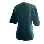 Active Basic  Teal 3/4 Sleeve V-Neck Top Photo 3