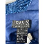 Basix Black Label Blue Sequin Keyhole Column Gown 4 Photo 5