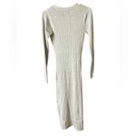 Pink Rose Cream Asymmetrical Long Sleeve Dress Photo 1