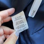 David's Bridal Blue Strapless Satin Mini Dress Pleated Womens Size 8 w/ P… Photo 4