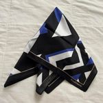 Blue and black geometric print bandana 0787 Photo 0