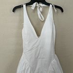 House Of CB House‎ of CB 'Marilyn' White Cotton Halter Midi Sundress NWOT size XS Photo 5