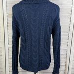 Madewell  Cableknit Sweater Laced Up Bust Navy Blue-XXS Photo 1