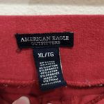 American Eagle  Strapless Mini Dress Ruched Bust A-Line Fit & Flare Red Size XL Photo 5